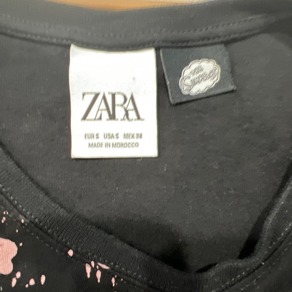 Zara Black Tee featuring The Simpsons characters Itchy and Scratchy - Picture 3 of 5